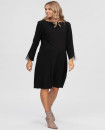 Made in Italy CORSO VERCELLI Black Maternity Dress with Contrasting Cuffs